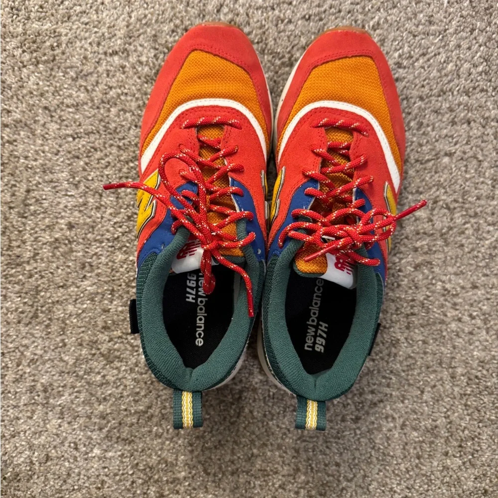 New Balance 997H Sneakers - Red, Orange, Green and Blue - Picture 6 of 11